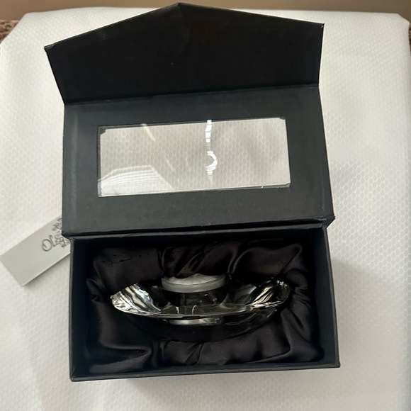 Oleg Cassini Crystal Votive Pebble Beach NWT - Picture 2 of 11